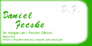 daniel fecske business card