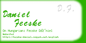 daniel fecske business card